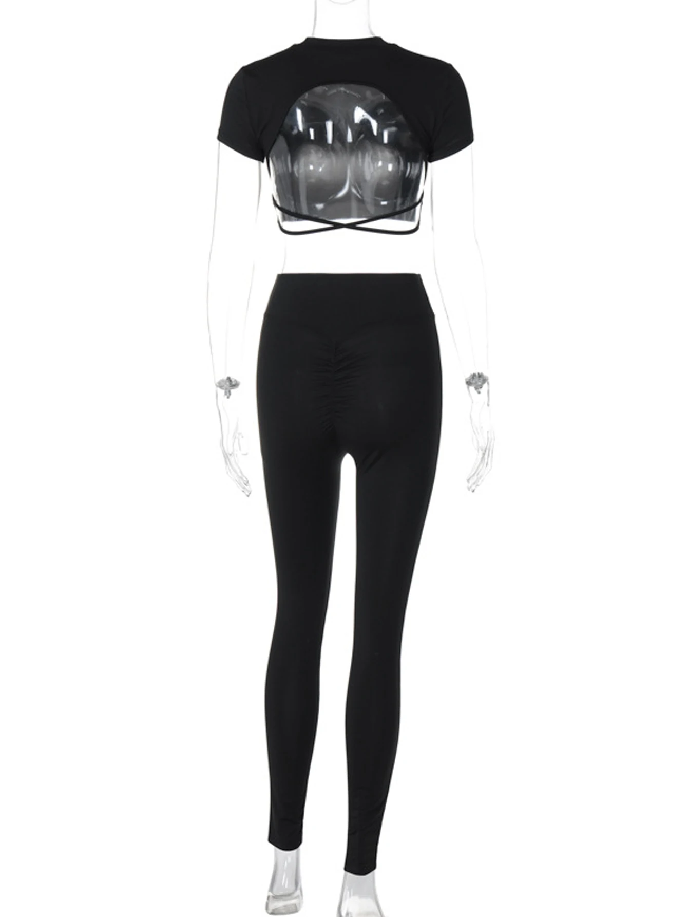 High Stretch Backless Gym Outfits for Women - image 4