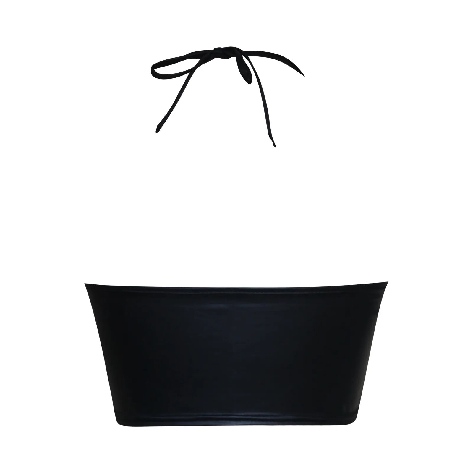 PU Leather Buckle Lingerie Top - image 4