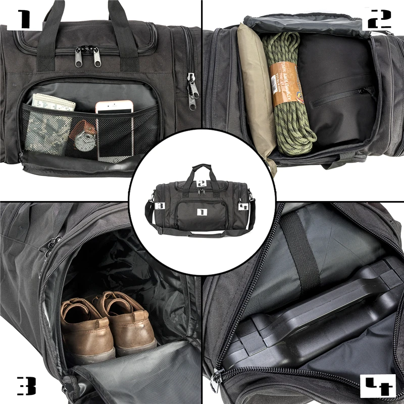 Tactical Travel Bag for Men - Durable & Spacious - image 2