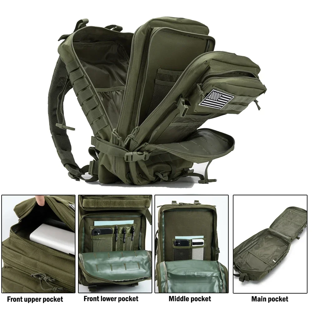 45L Tactical Backpack - Hiking, Camping, Fitness - image 11