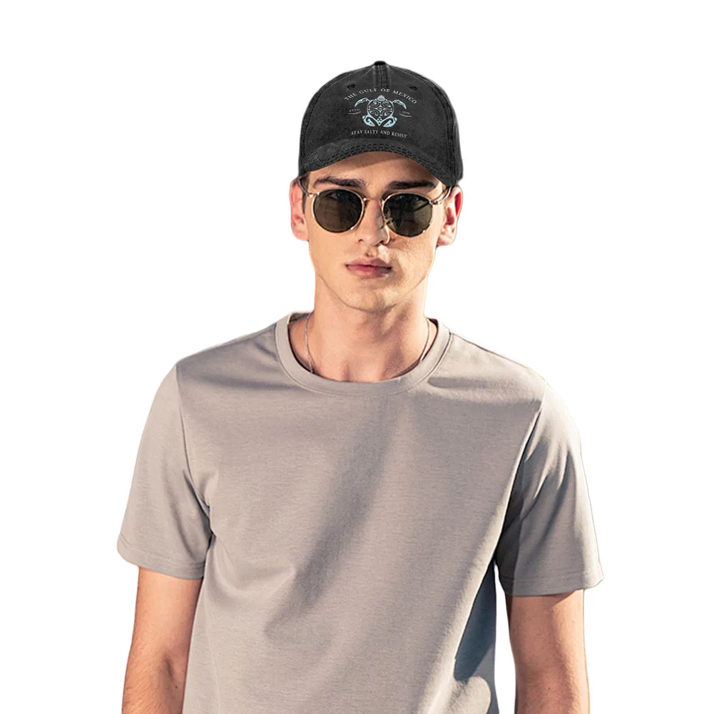 Vintage Washed Cotton Baseball Cap – Adjustable Golf Dad Hat & Trucker Cap for Men & Women, Breathable Sun Protection - image 1