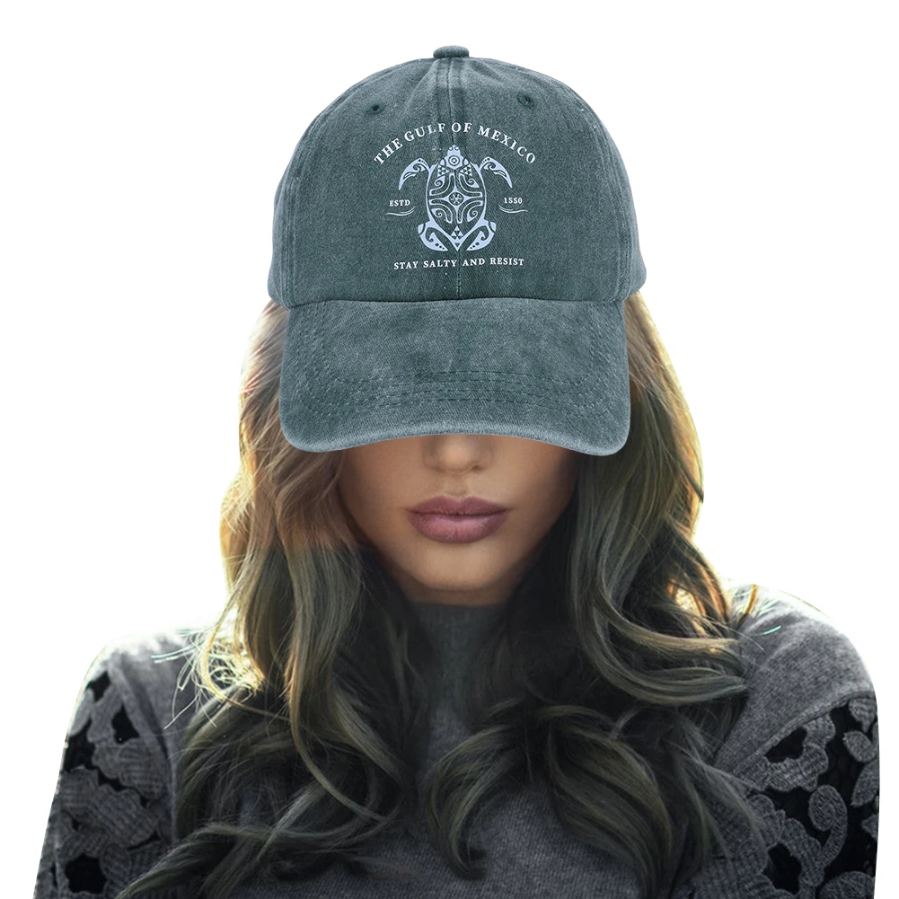 Vintage Washed Cotton Baseball Cap – Adjustable Golf Dad Hat & Trucker Cap for Men & Women, Breathable Sun Protection - image 2