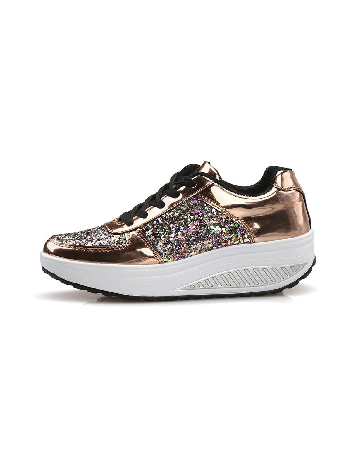 Sequin Wedge Sneakers - Sporty & Stylish!